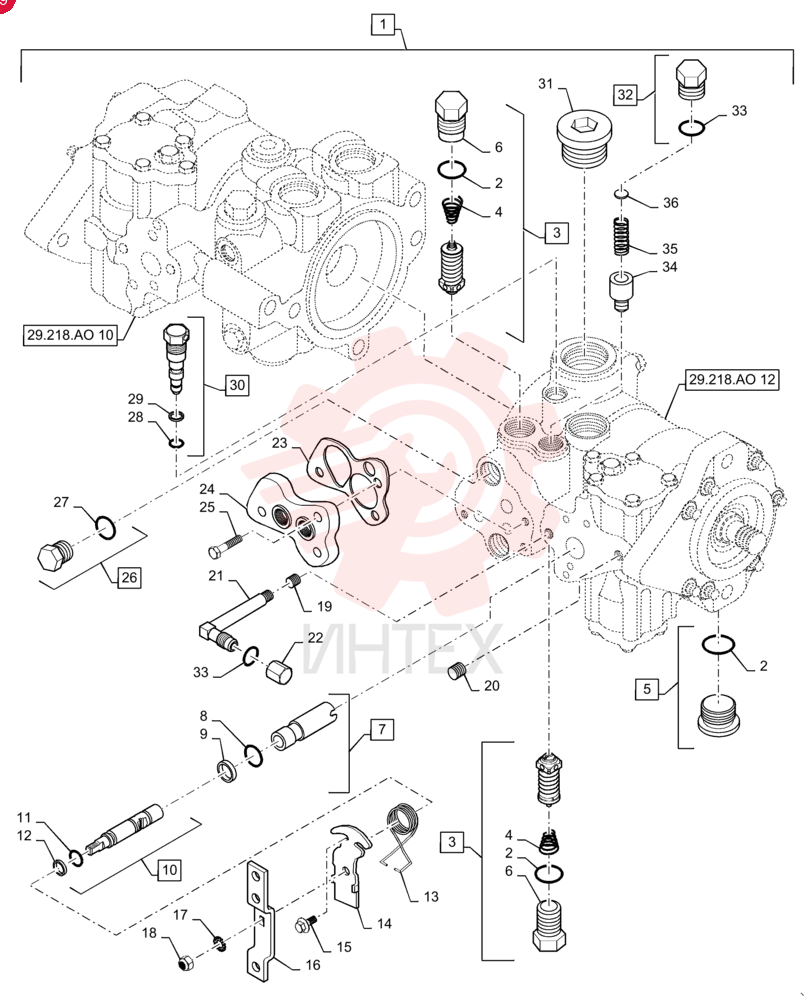 HYDROSTATIC PUMP,46 CC 84322471 (5)