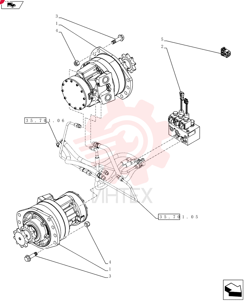 HYDRAULIC MOTOR 84256617 (2)
