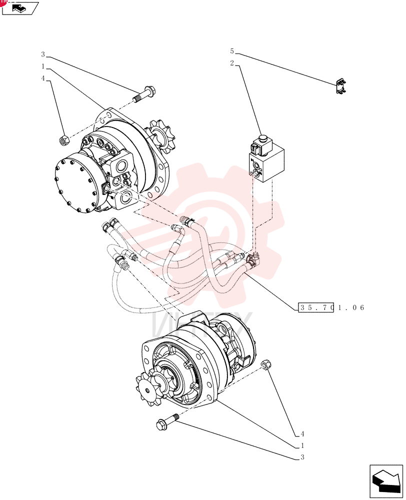 HYDRAULIC MOTOR 84256616