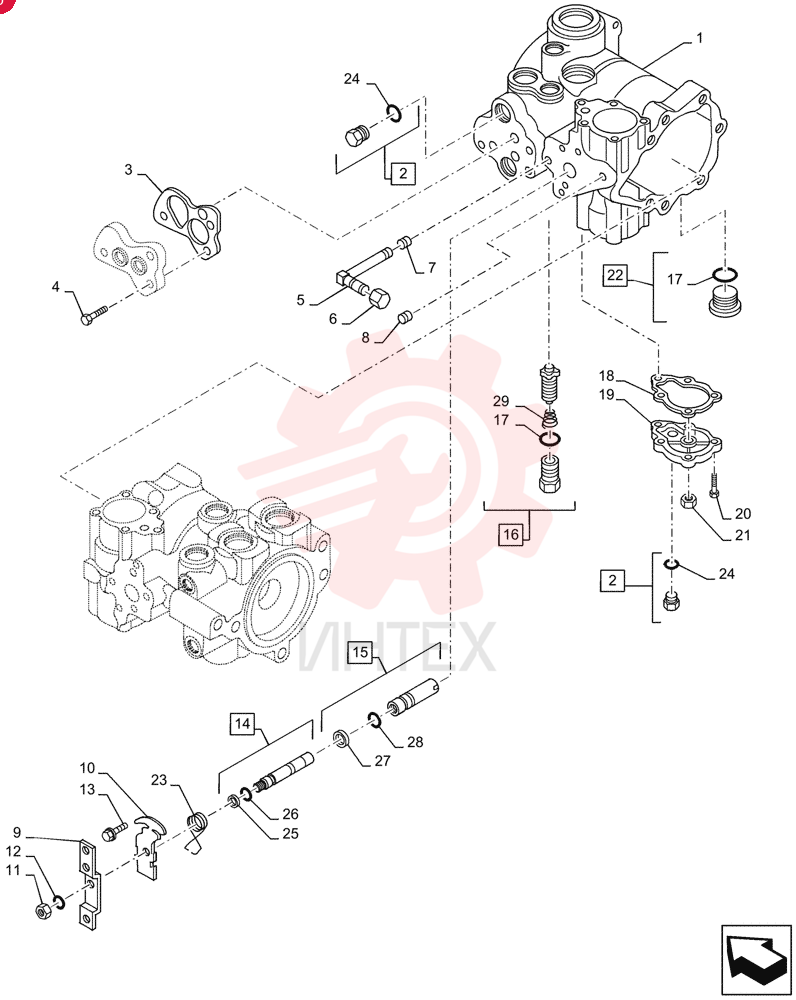 HYDROSTATIC PUMP,46 CC 84322471 (3)
