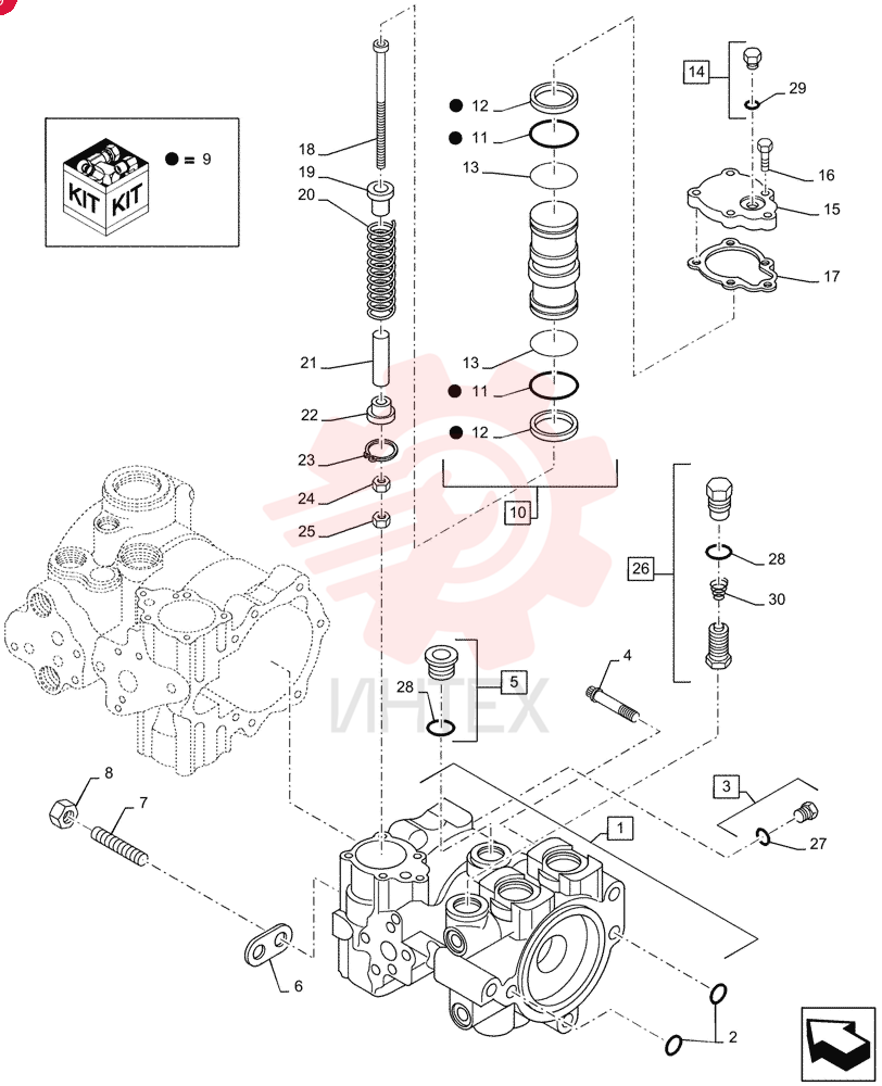 HYDROSTATIC PUMP,46 CC 84322471 (7)