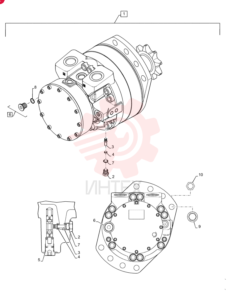 HYDRAULIC MOTOR,Drive, 470 CC 84565751
