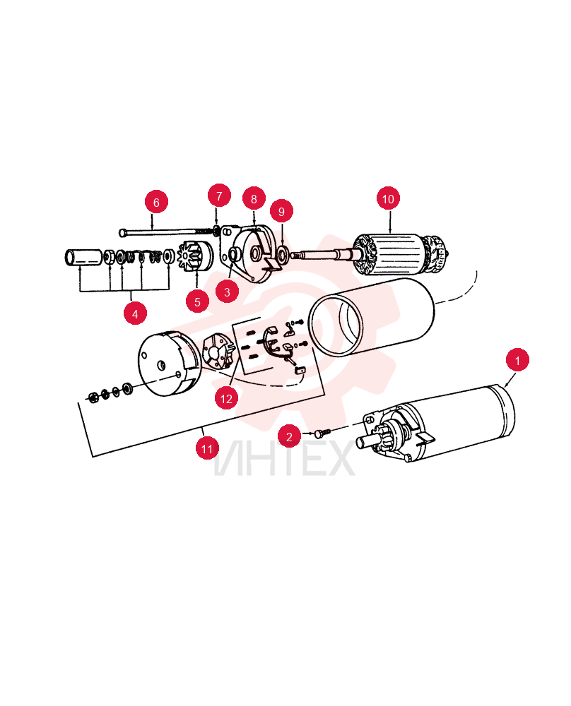STARTER MOTOR 507127