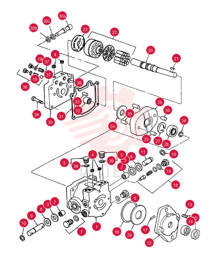 HYDRAULIC PUMP,14.96 CC