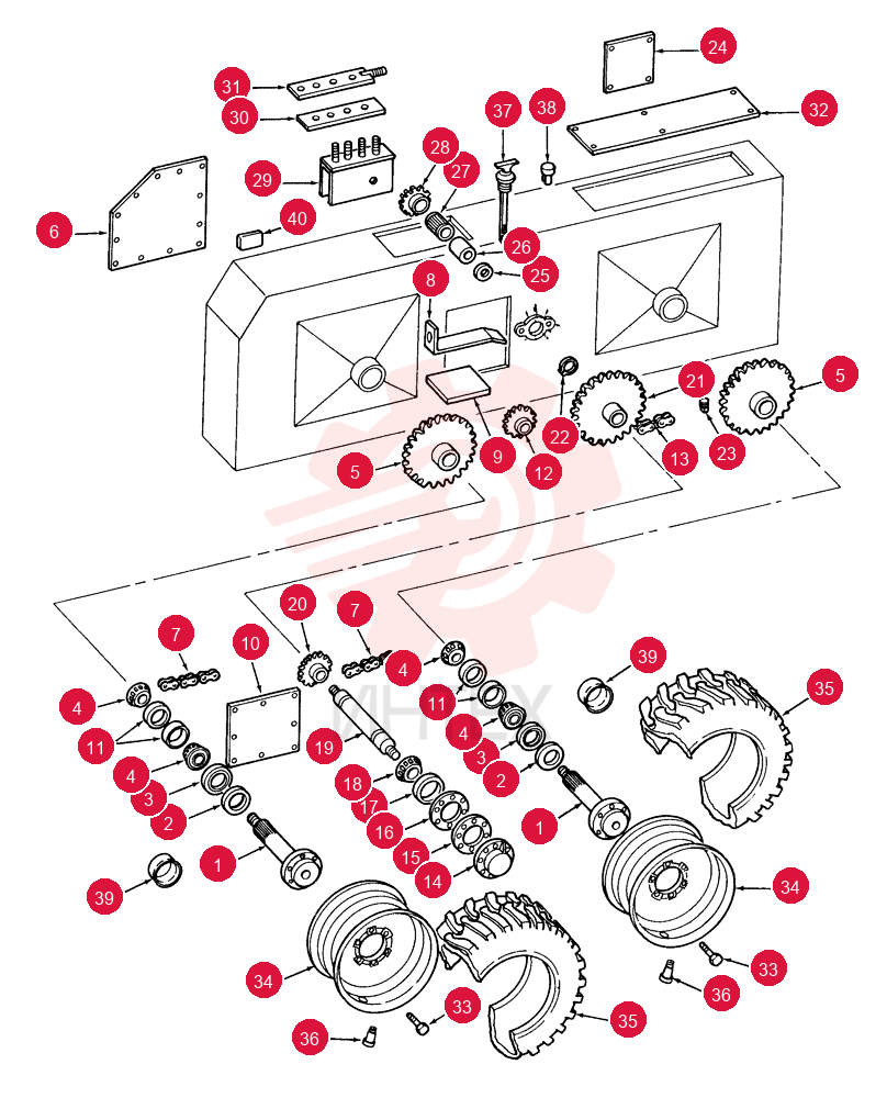 FRONT AXLE 9840509