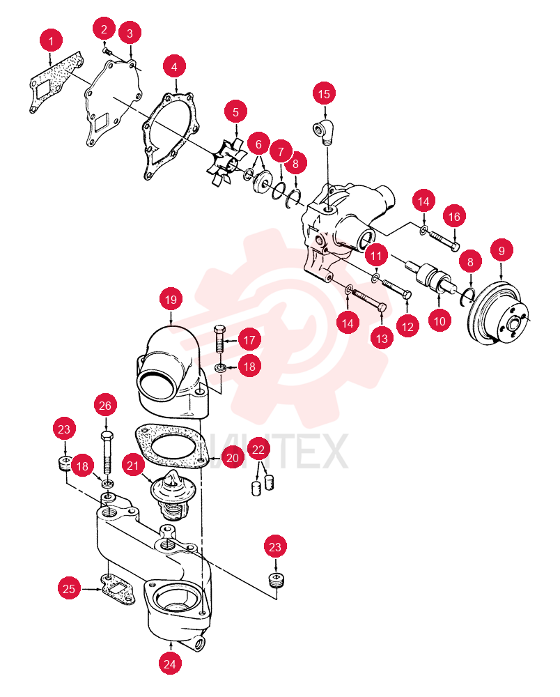 WATER PUMP REPAIR KIT 508162