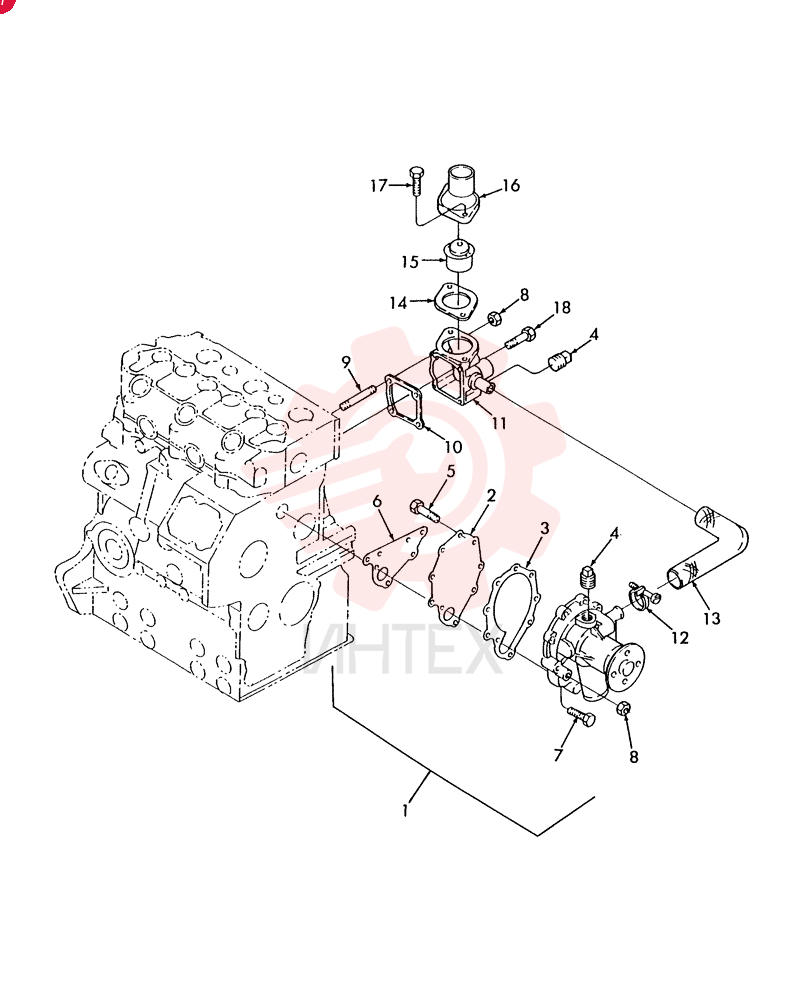 WATER PUMP SBA145016901