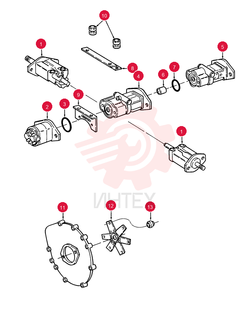 HYDRAULIC PUMP 9619036