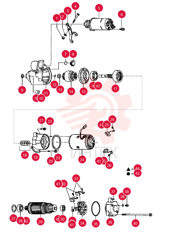 STARTER MOTOR 9800888