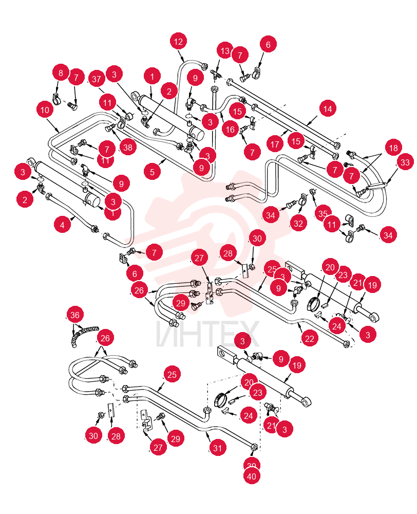 HYDRAULIC CYLINDER 86633433 (1)