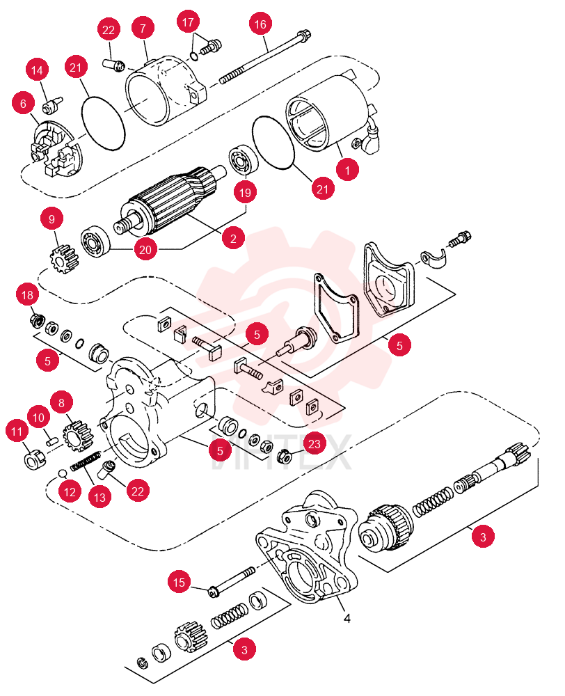 STARTER MOTOR SBA185086530