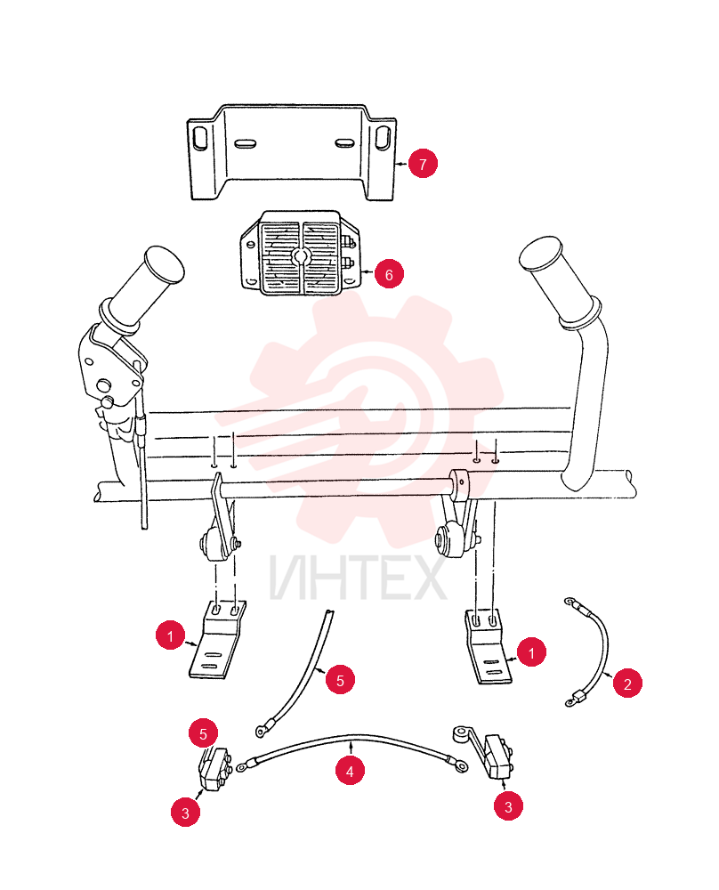 Kit, Backup Alarm, Includes: Ref. 1 thru 7
