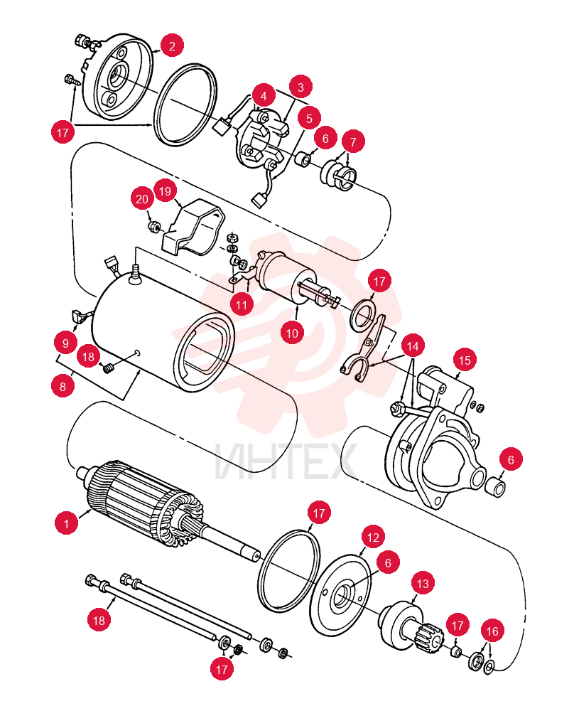 STARTER MOTOR D8NN11000CE