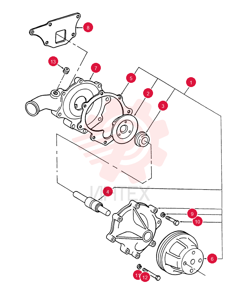 WATER PUMP 87800116