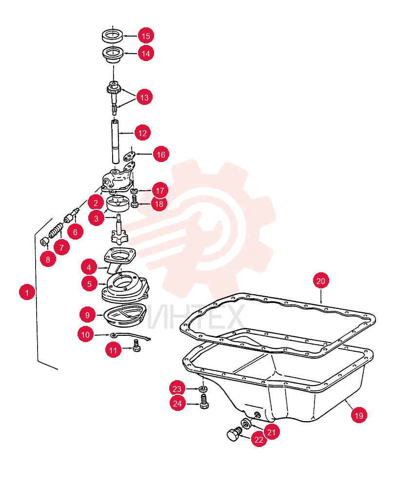 ENGINE OIL PUMP E1NN6600DD