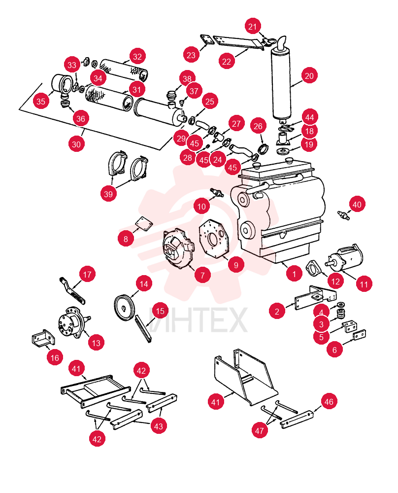 Perkins Engine Assy., 4.203.2 Diesel Spec JG 70156