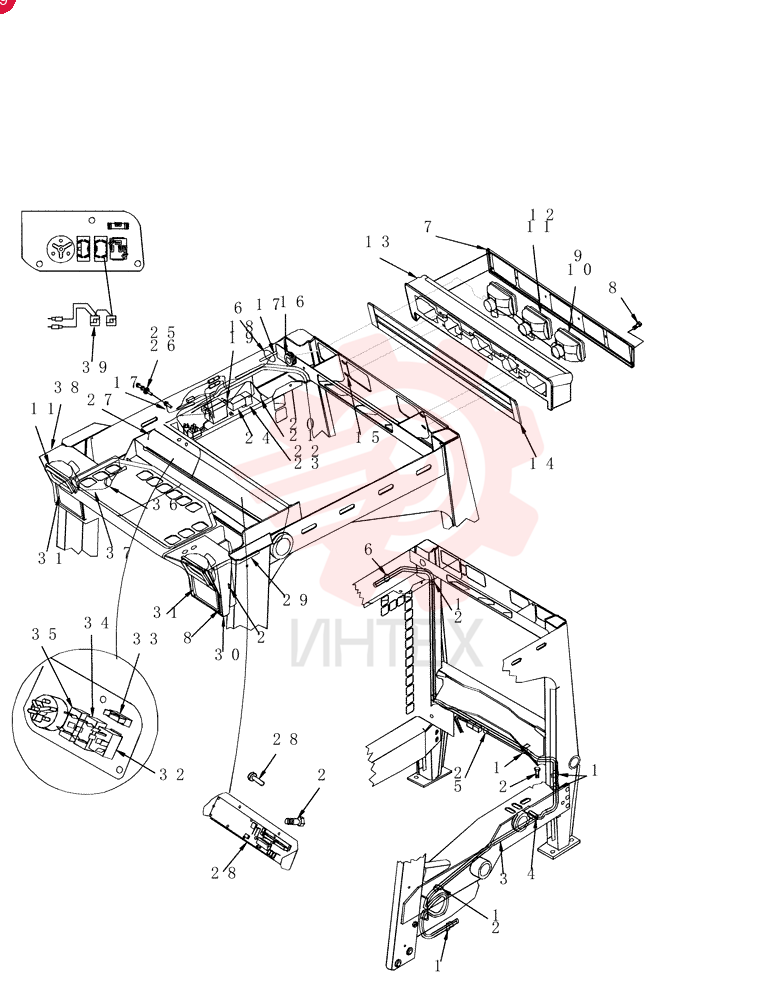CLAMP,19mm ID, 8.7mm Bolt Hole, P Type