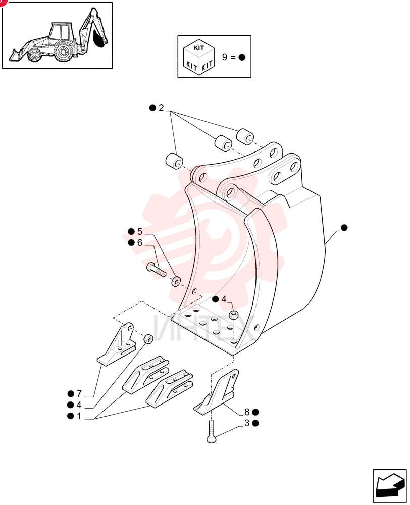 BUCKET TOOTH SHANK 85811440 (3)