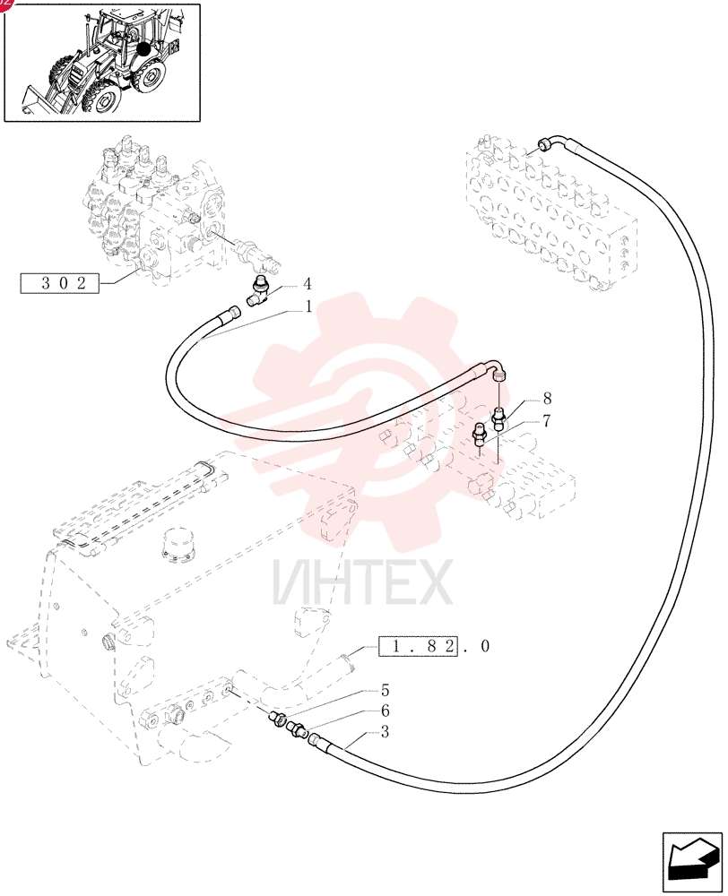 FLEXIBLE HOSE 85827476 (2)