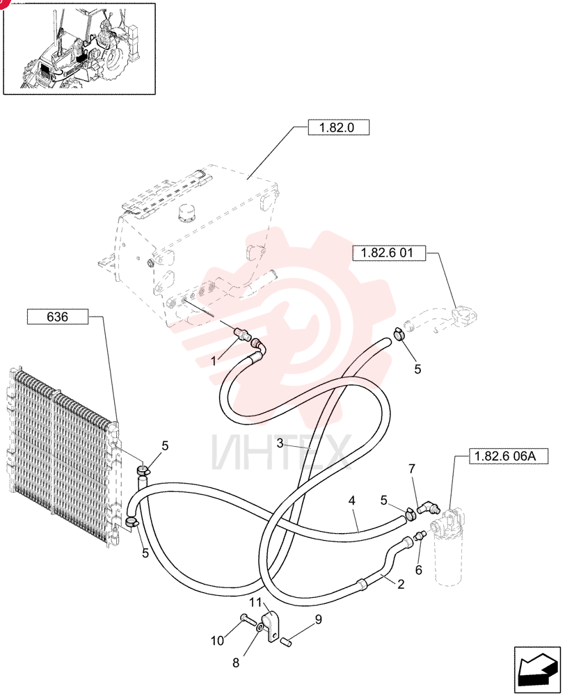 HYD CONNECTOR,1-11/16-12 ORFS x 1-5/16-12 ORB 85802801 (3)