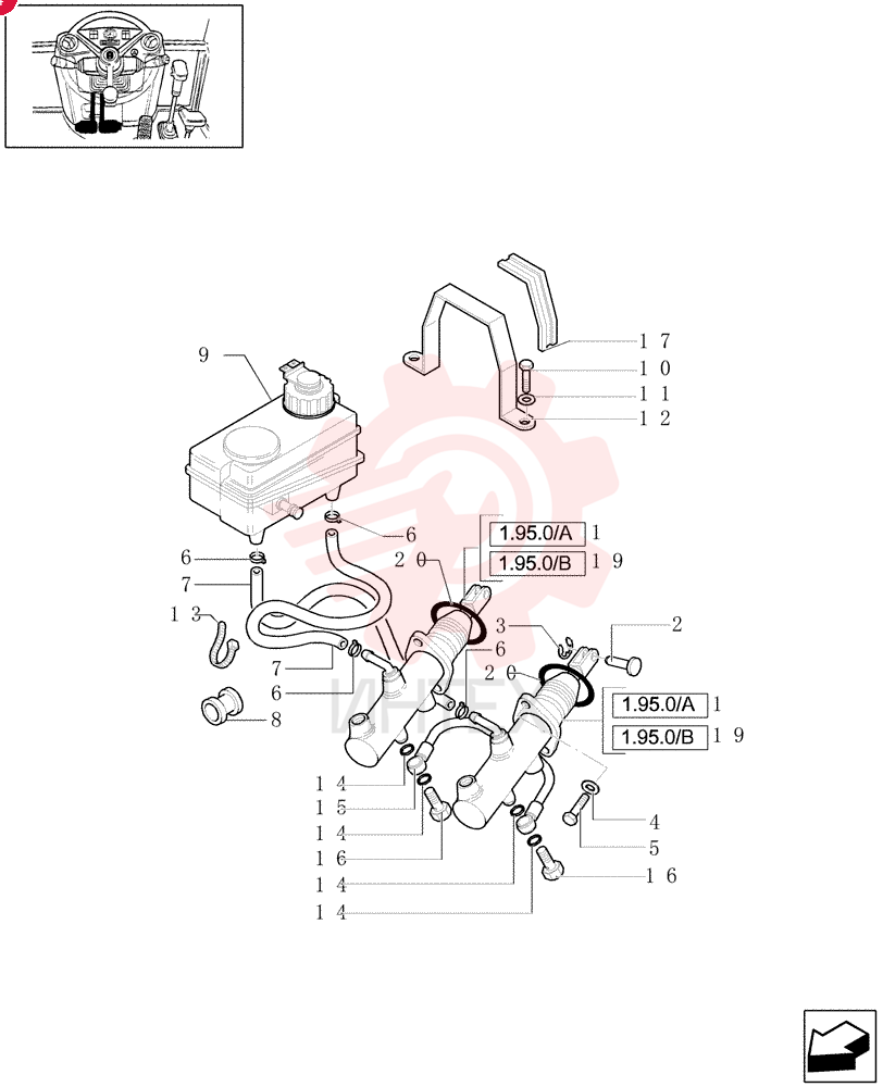 MASTER CYLINDER 85805257