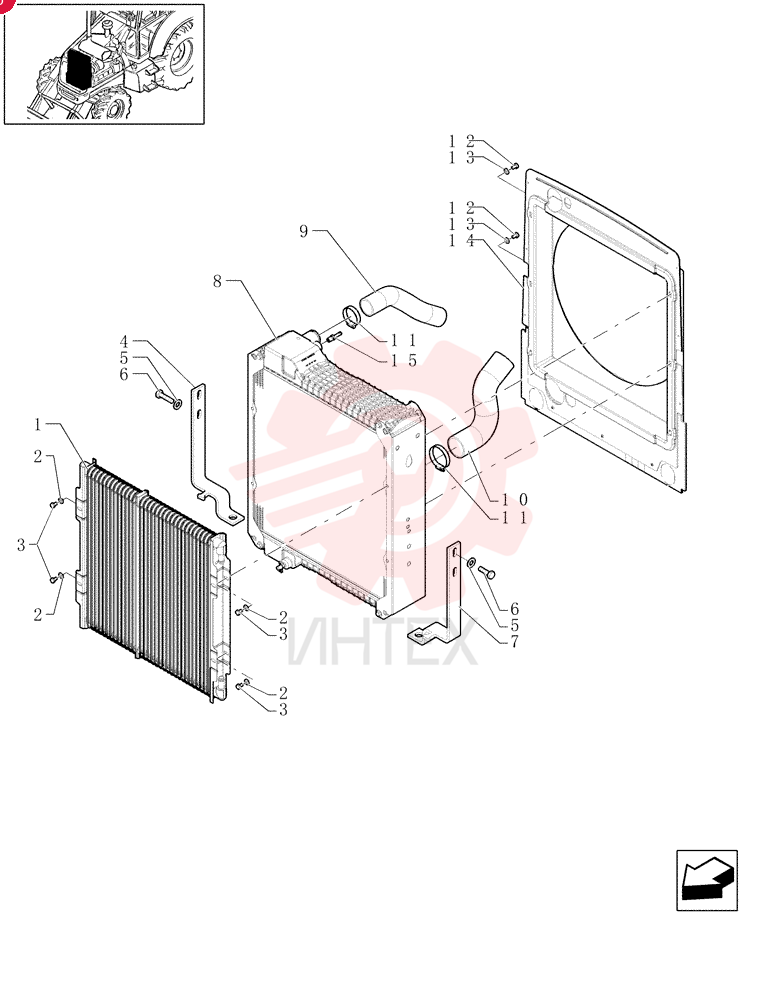 OIL COOLER 87306509