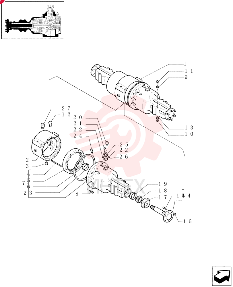 REAR AXLE 85825118