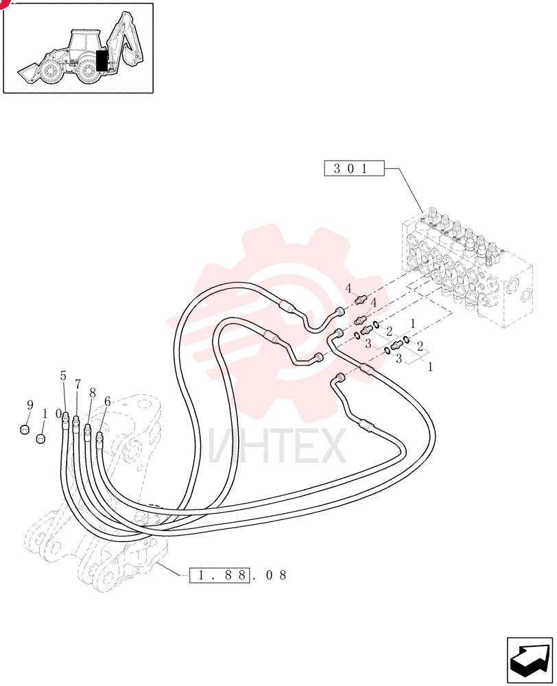 HYD CONNECTOR,1-3/16"-12 ORS x 1-1/16"-12 SAE O-Ring