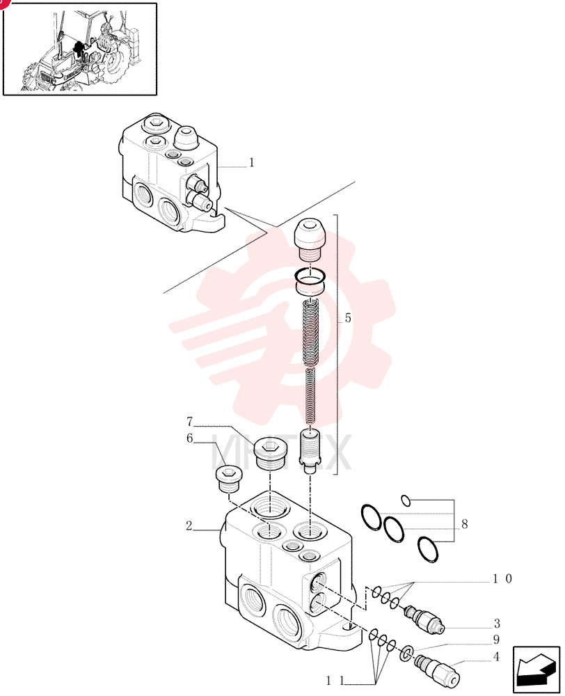 HYD VALVE SECTION