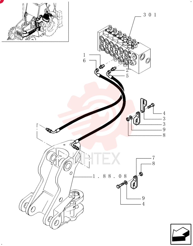 HYD CONNECTOR,1-3/16"-12 ORS x 1-1/16"-12 SAE O-Ring