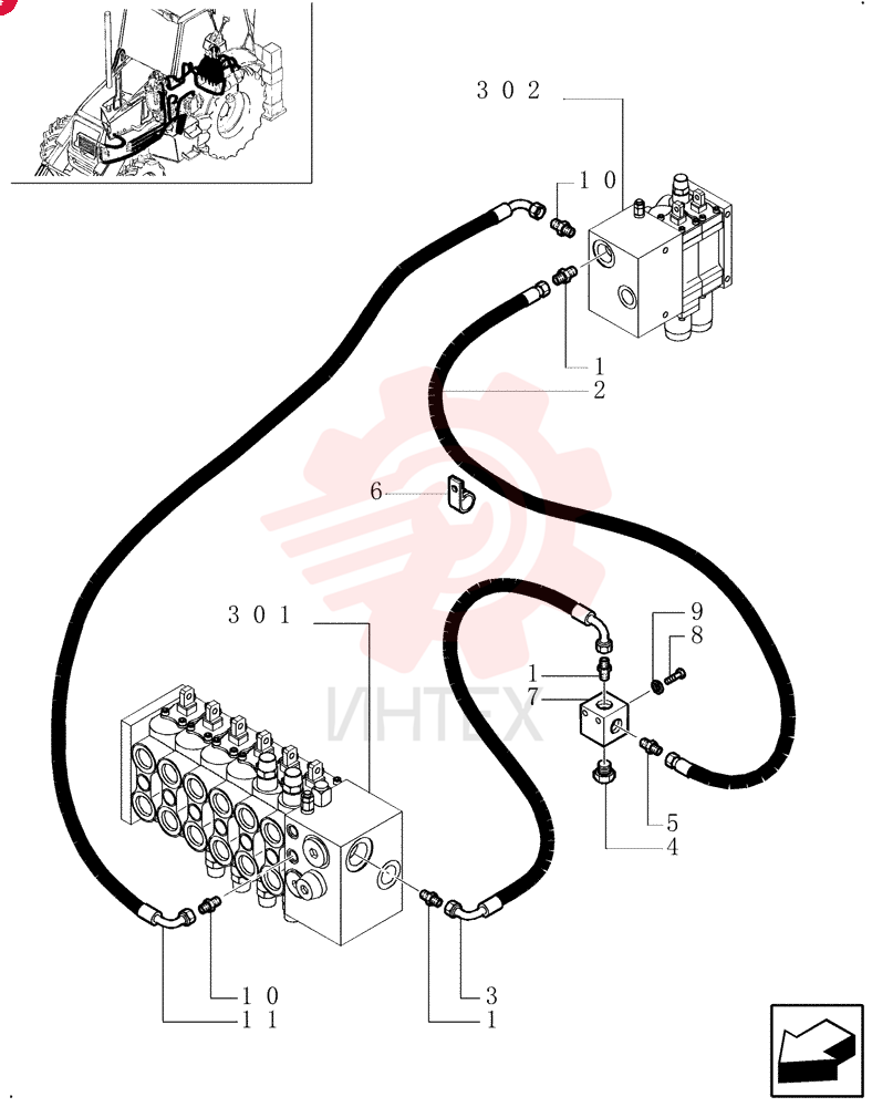 HYD CONNECTOR,1-7/16" - 12 ORFS x 1-5/16" - 12 ORB