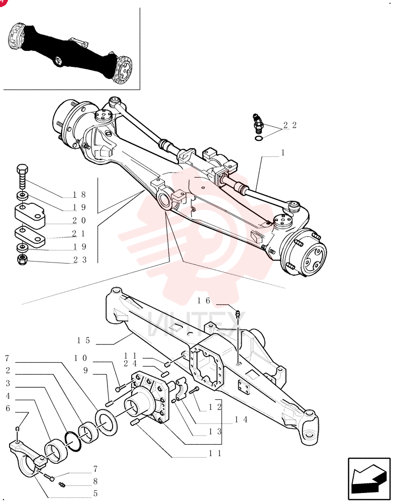 LIVE FRONT AXLE
