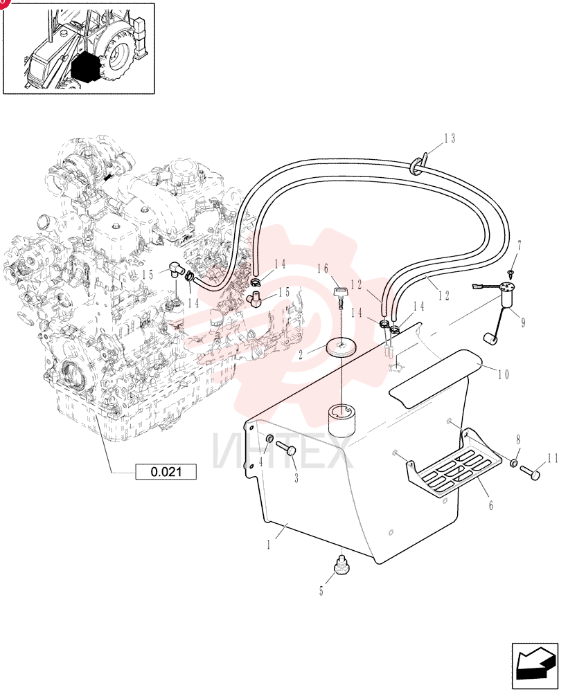 FUEL TANK 87406278