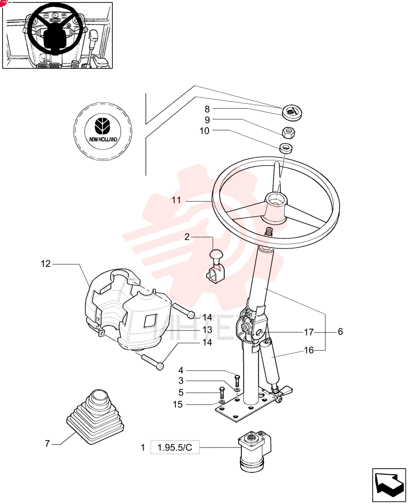 HYDRAULIC STEERING 85804837