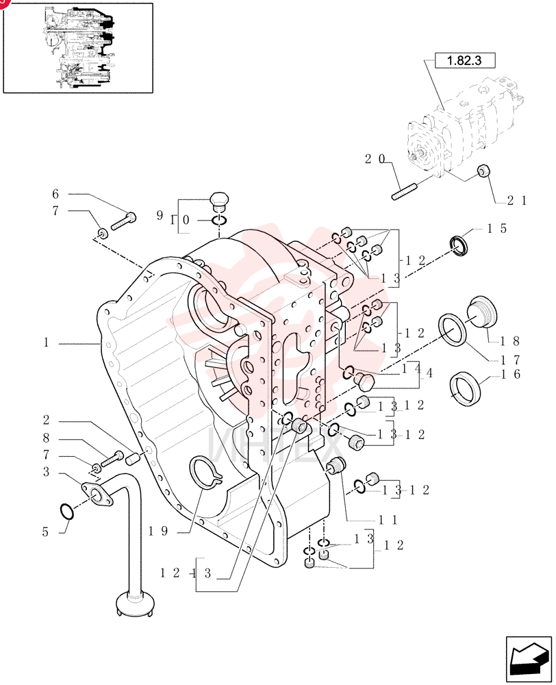 TRANSMISSION HOUSING 85812225