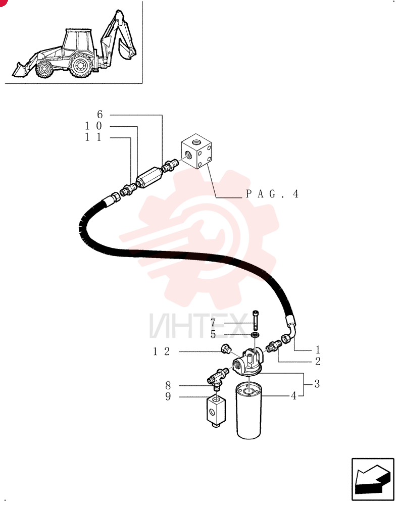 FLEXIBLE HOSE,25.4mm ID x 670mm L