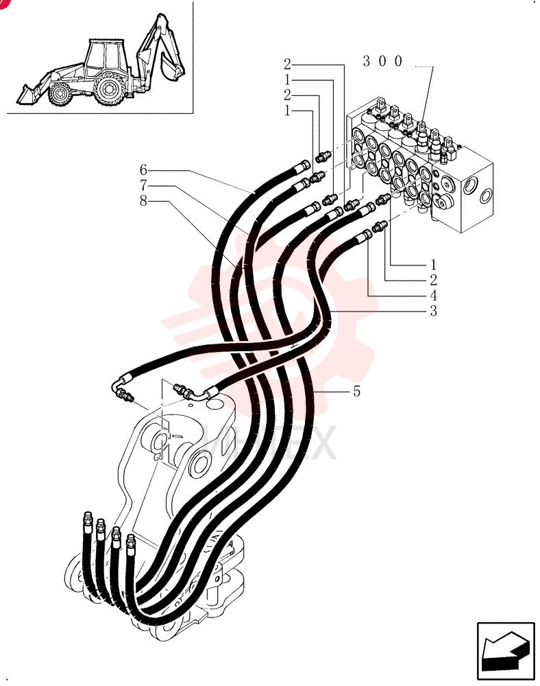 HYD CONNECTOR,1-3/16"-12 ORS x 1-1/16"-12 SAE O-Ring