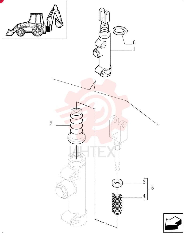 HYDRAULIC CYLINDER 85812226