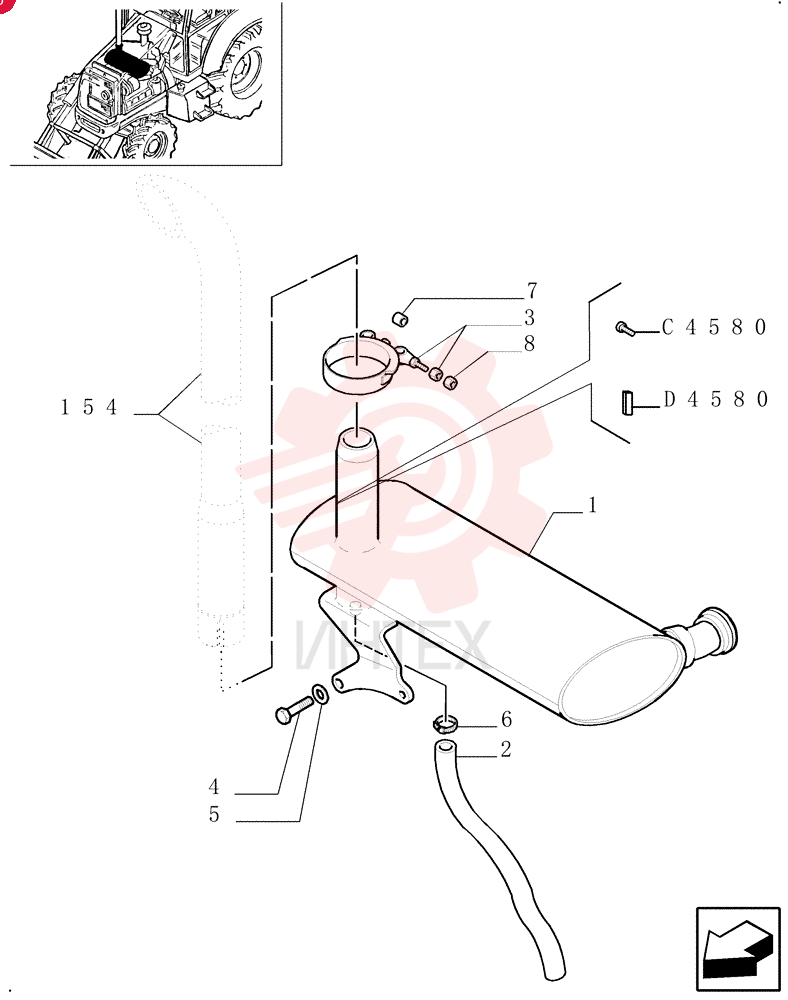 MUFFLER 85805354