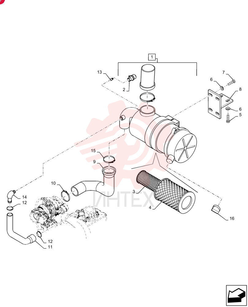 AIR CLEANER 87442705