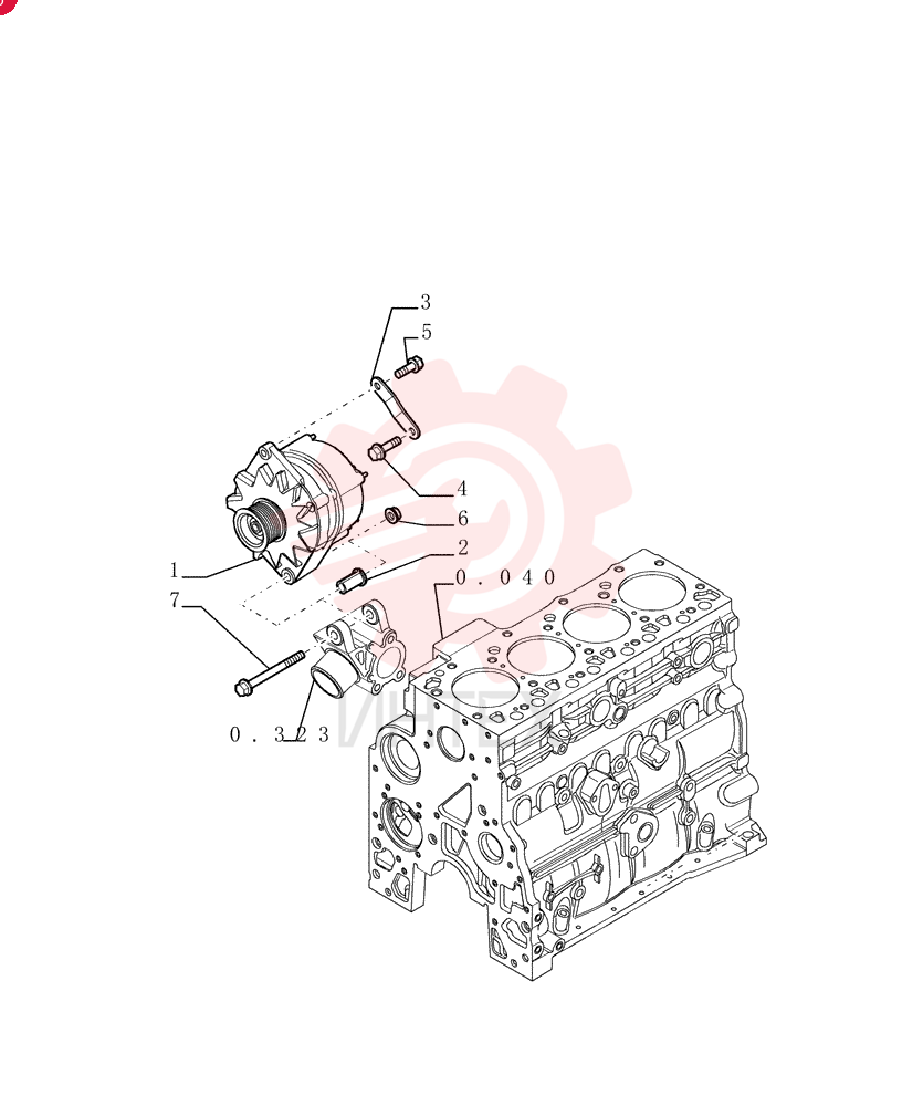 ALTERNATOR,12V, 90A, W/ Pulley 87422777 (1)