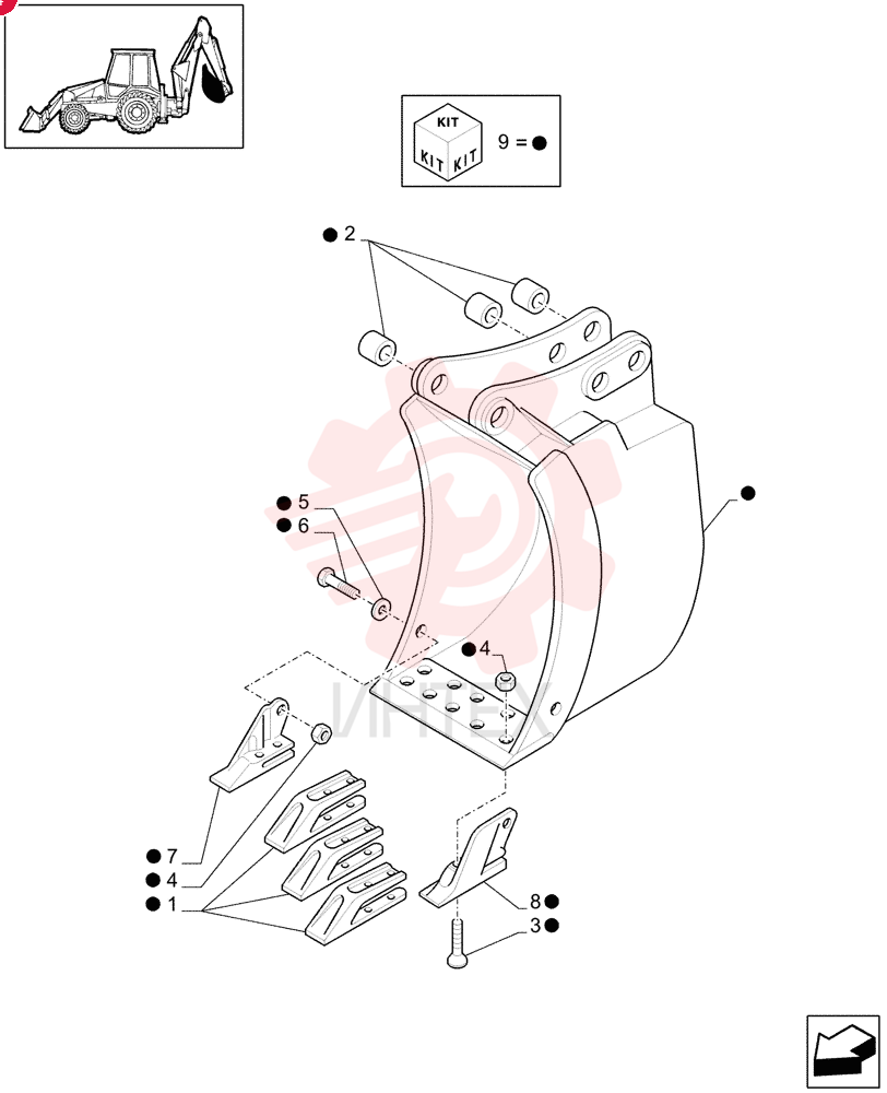 BUCKET TOOTH SHANK 85811440 (4)