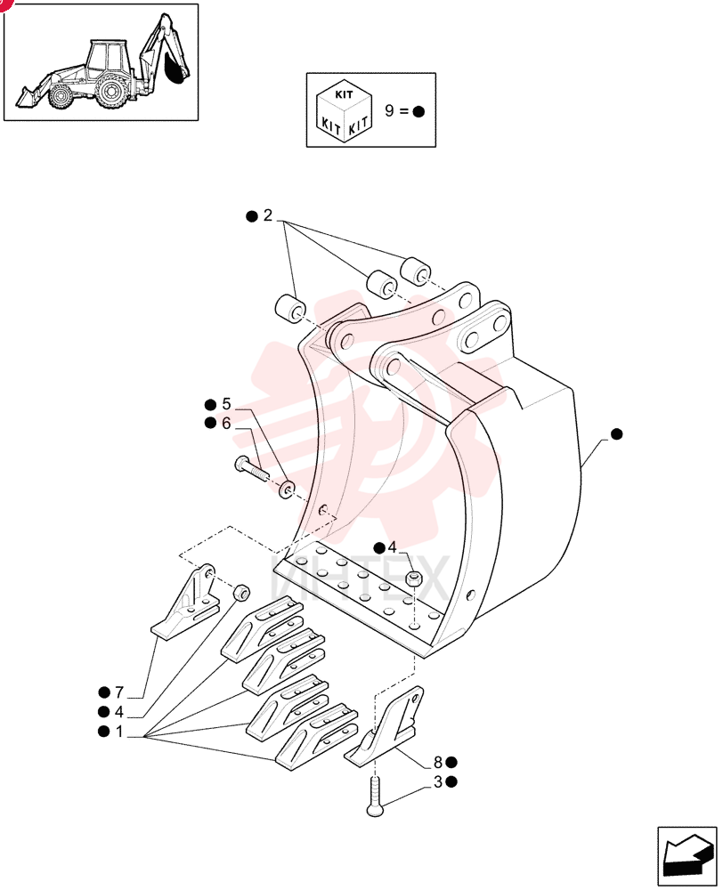 BUCKET TOOTH SHANK 85811440 (5)