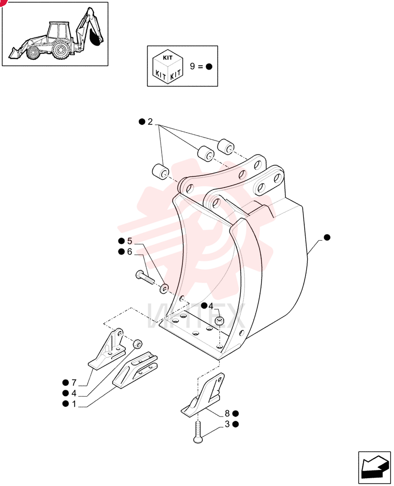 BUCKET TOOTH SHANK 85811440 (1)