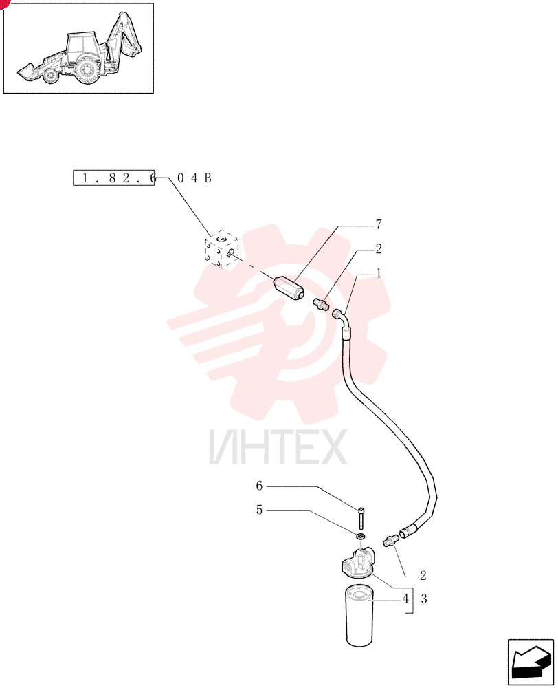 FLEXIBLE HOSE,25.4mm ID x 670mm L