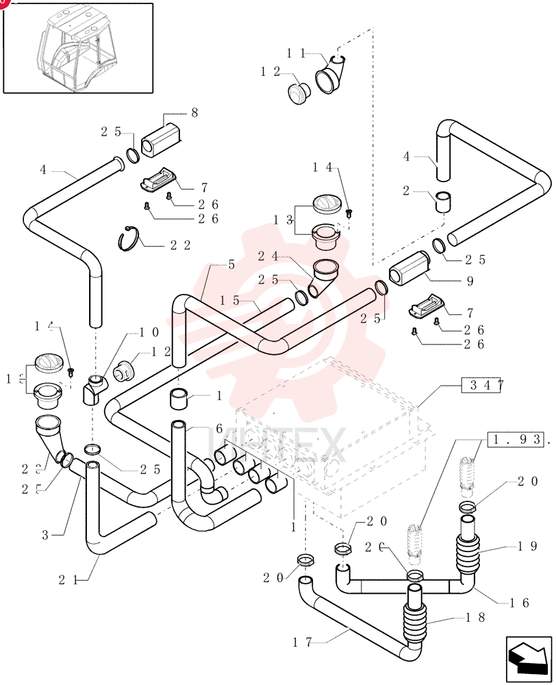 HOSE,47.00 mm ID x 52.00 mm 85819452 (3)