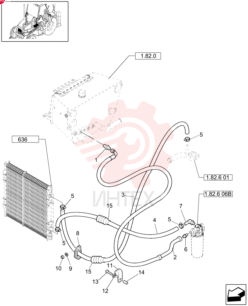 HYD CONNECTOR,1-11/16-12 ORFS x 1-5/16-12 ORB 85802801 (1)
