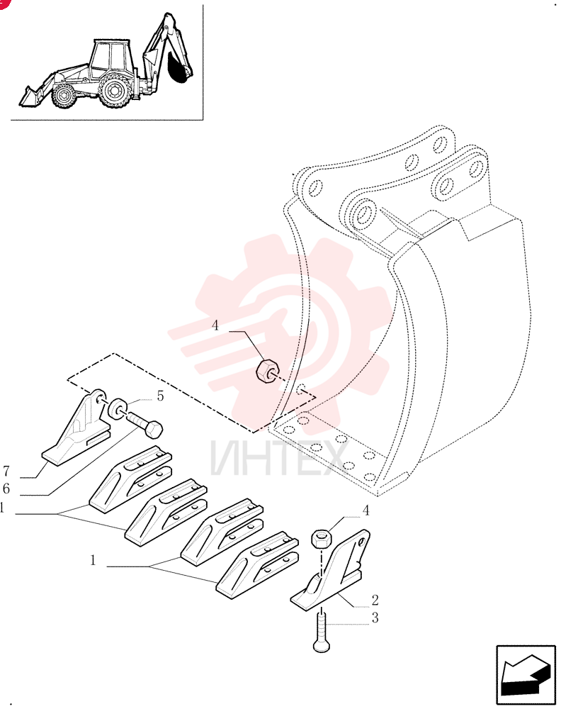 BUCKET TOOTH SHANK