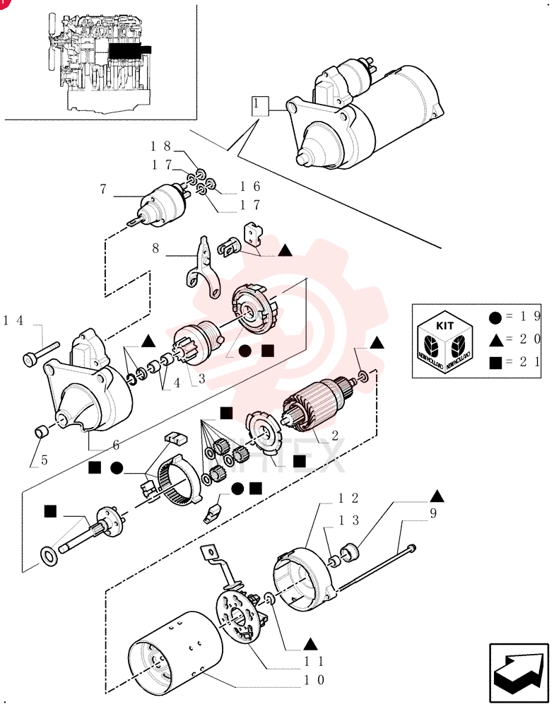 STARTER MOTOR