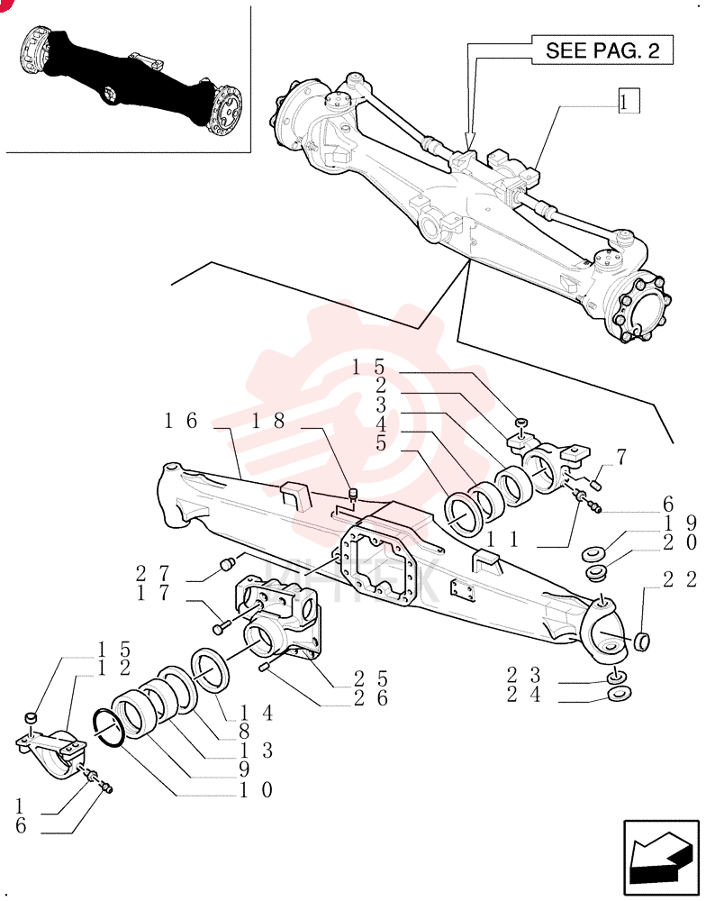 STEERING AXLE